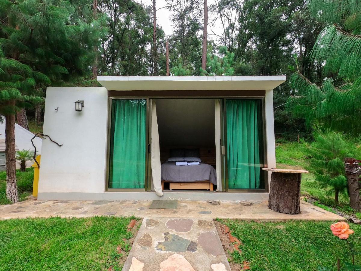 Romanticas Cabanas En Bosque Acaxochitlan Ngoại thất bức ảnh
